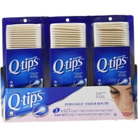 Q-Tips - Bastoncillos De Algodón Con Forma De Bastoncillo De 625 Quilates X 3
