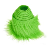 Magideal - Telas Sintéticas, Tela Artificial, Juguete De Peluche, Cintas Suaves Hechas A Mano, Cortes , Costura Para , Barba, Pelo, De Navidad , Verde