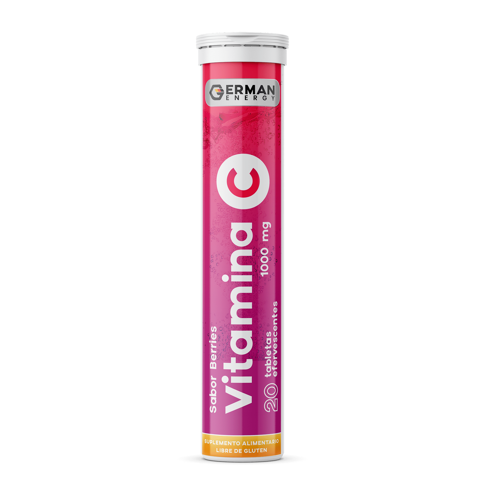 German Energy - Vitamina C Berries 1000 Mg X20 Tabletas Efervescentes