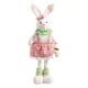 thumbnail image 1 of Estatua De Conejo De Pascua De Peluche, Adorno De Estatuilla De Conejito Para Mesa, Oficina, Fiesta, Color Rosa, 1 of 3