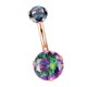 thumbnail image 5 of Crystal Zircon Body Piercing Ombligo Labret Lengua Ceja Barbell Joyería 6, 5 of 5