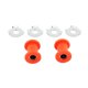 thumbnail image 1 of Kit De Bujes Elevadores De Manillar, Piezas De Reparación Premium Para Flht, Color Naranja Y Plateado, 1 of 5