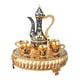 thumbnail image 2 of Juego De Té Juego De Servicio De Té De Lujo De 6 Tazas Para Mesa De Comedor Decoración Navideña Azul Y Dorado, 2 of 5