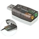 thumbnail image 4 of Adaptador de sonido 7.1 USB Externo Audifono Microfono Auxiliar Tarjeta 3.5 Audio multicolor, 4 of 8