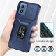 thumbnail image 4 of Funda Armada para Motorola Moto G Play 2024 con Tapa Deslizante y Soporte Magnético Giratorio Azul, 4 of 5