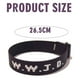 thumbnail image 4 of Pulsera unisex con estampado de letras jacquard y correa de muñeca ajustable WWJD, 4 of 5