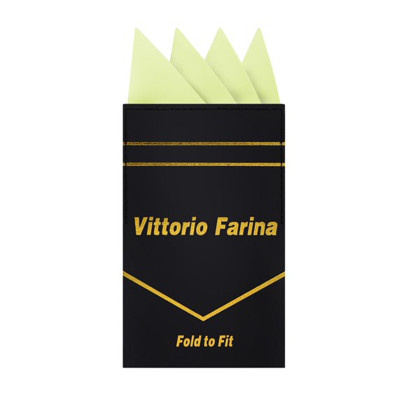 Pañuelo de bolsillo Vittorio Farina pre-doblado color menta