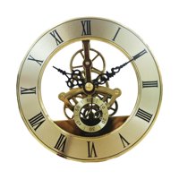 Bothyi - Inserto De Reloj Redondo De 12,6 Cm, Bricolaje, Silencioso, Con Incrustaciones, Para Decoración Del Hogar Y La Escuela, Dorado