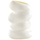 thumbnail image 3 of Florero De Plástico Maceta Espiral Forma Arreglo Floral Contenedor Decorativo Blanco, 3 of 5