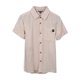 thumbnail image 1 of Camisa Niño Manga Corta Bolsillo Delantero Beige Pillin, 1 of 3