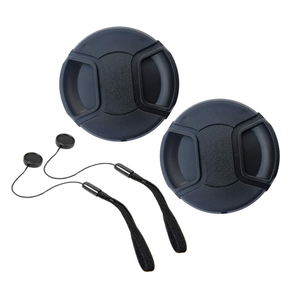 Tapa de lente HUIPUXIANG de 67 mm, paquete de 2 con sujetadores