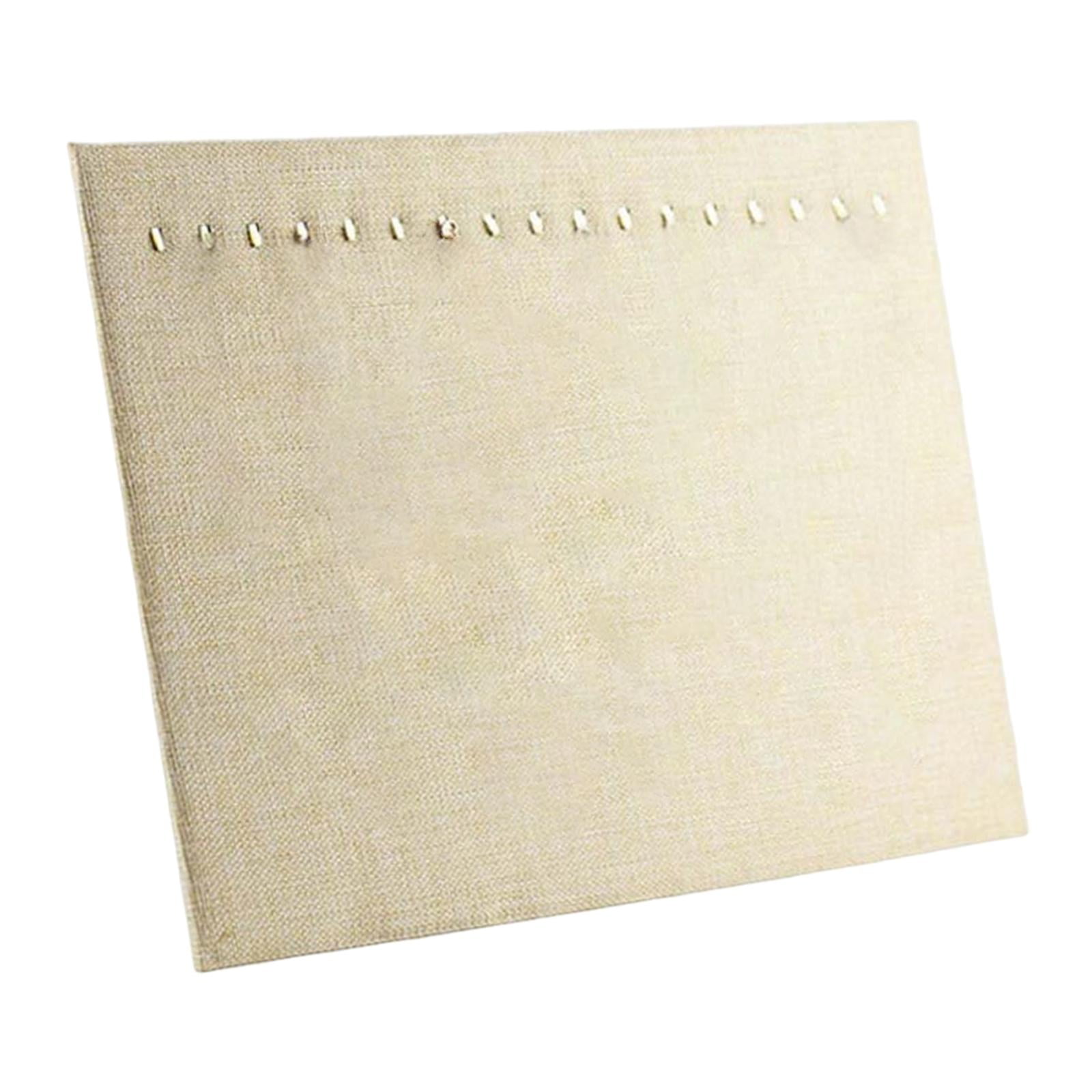 Magideal - Soporte De Exhibición De Joyería De Collar De 17 Ganchos, Soporte De Almacenamiento De Collares, Vitrina De Bandeja Para Coleccionables, Espectáculos Lino