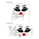 thumbnail image 3 of 1pc Doodle Figures Wall Stickers, Black Silhouette Red Lips Female Portrait Self Adhesive Removable PVC Wall Decor Art Decals, For Home Bedroom Living Room Decor, 3 of 4