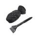 thumbnail image 4 of Quitahielos retráctil para parabrisas de coche con guante, herramienta para quitar nieve, resistente para coches, camiones y todoterrenos, ajustable, Guante negro, 4 of 5