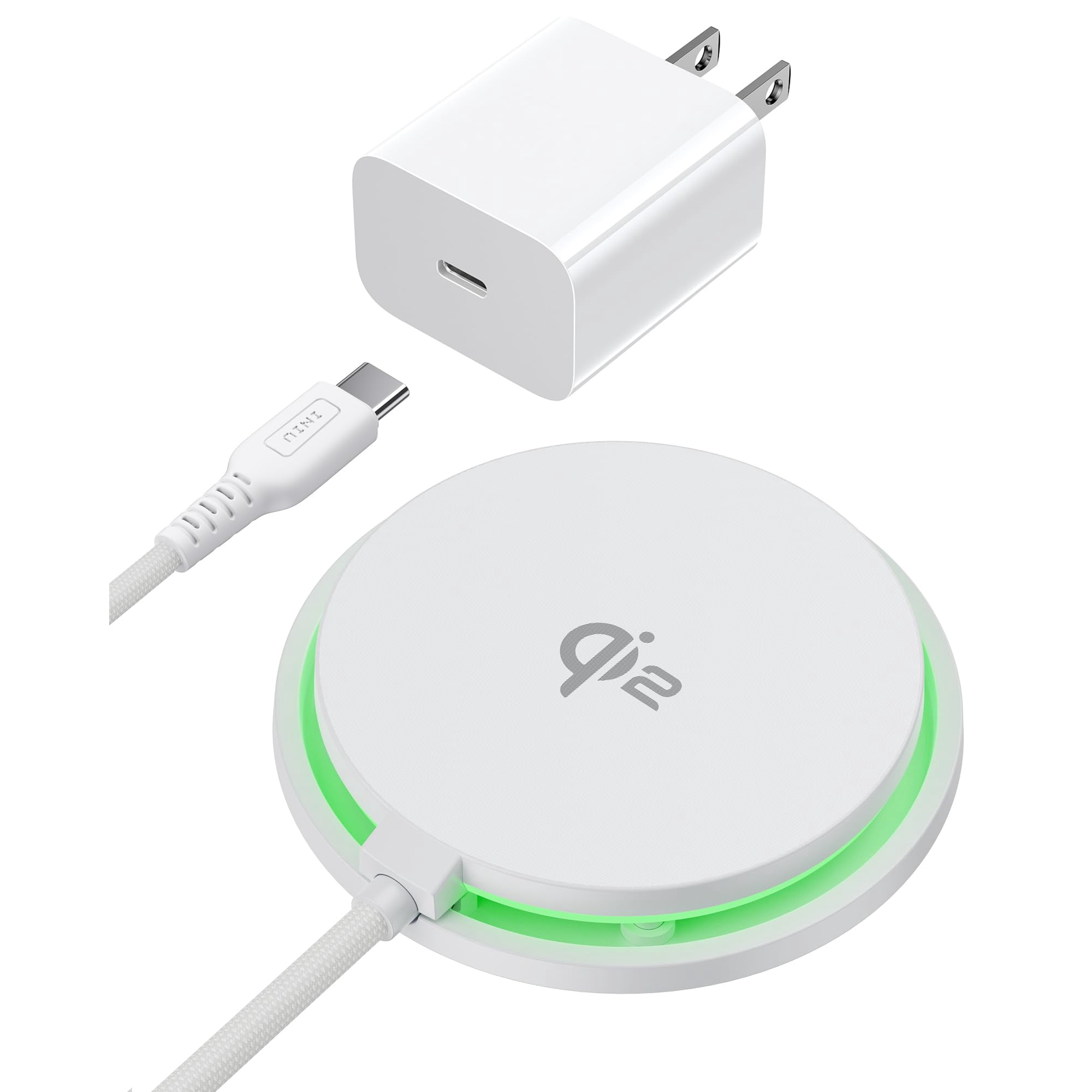 Cargador Inalámbrico Iniu Magnetic Qi2 15w Para Iphone Con Adaptador