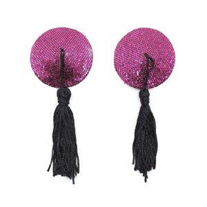 Dominame - Pezoneras Con Borlas Fucsia