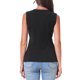 thumbnail image 3 of INSPIRE CHIC Chaleco de traje con cuello redondo para mujer, chaleco ajustado sin mangas con bolsillos XS Negro, 3 of 6