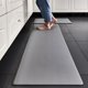 thumbnail image 1 of Xiao Hua Alfombrillas de cocina, 1 pieza, alfombrilla antifatiga para cocina (45 × 120 cm), color gris. Alfombrillas antifatiga para suelo de cocina, antideslizantes para uso doméstico, resistentes., 1 of 3