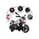 thumbnail image 4 of Moto Eléctrica pequeña para Niños blanca – 6V 1 Motor + Música y MP3, 4 of 5