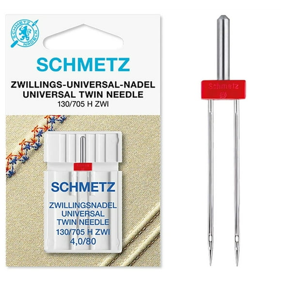Aguja Schmetz gemela doble Nr 80