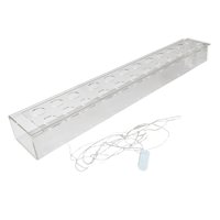 Bothyi - Florero De Acrílico, Maceta Transparente Para Decoración De Mesa De Comedor De Escritorio, 60Cm X 10Cm X 10Cm