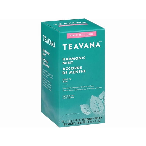 Bolsitas de té Teavana Harmonic Mint sin cafeína 24 unidades
