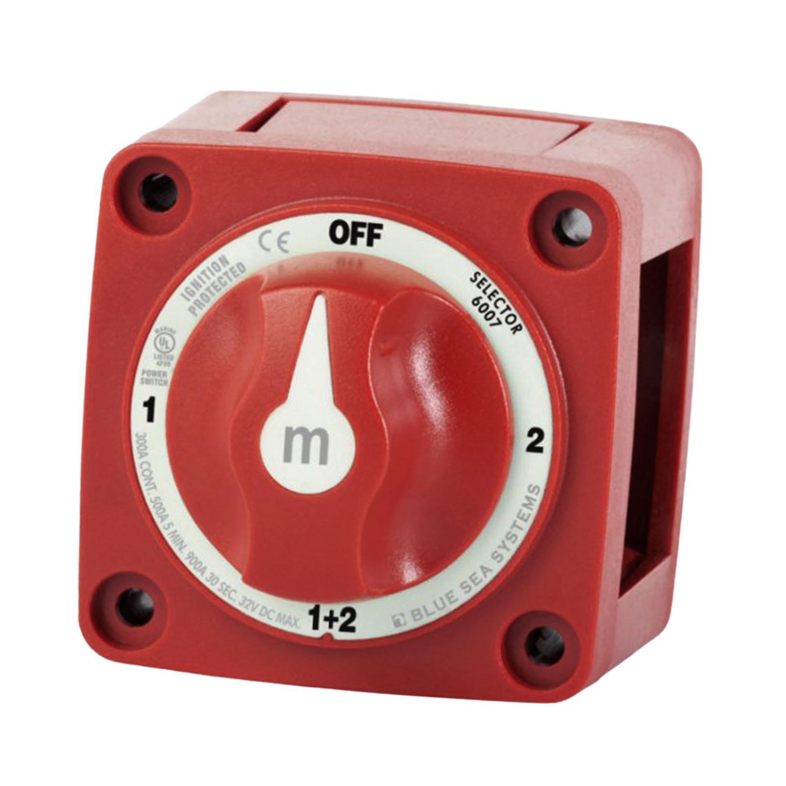 Ioensy - Interruptor De Alimentación De 12V-48V, Interruptor De Batería Marina Para Yates, Remolques De Viaje, Selector Rv 6007