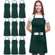 thumbnail image 1 of Utopia Kitchen - Paquete de 10 delantales tipo peto ajustables con bolsillos, 1 of 6