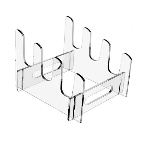 Bothyi - Soporte De Placa De Acrílico, Soporte De Exhibición De Vajilla Para Encimera De Restaurante, 3 Niveles