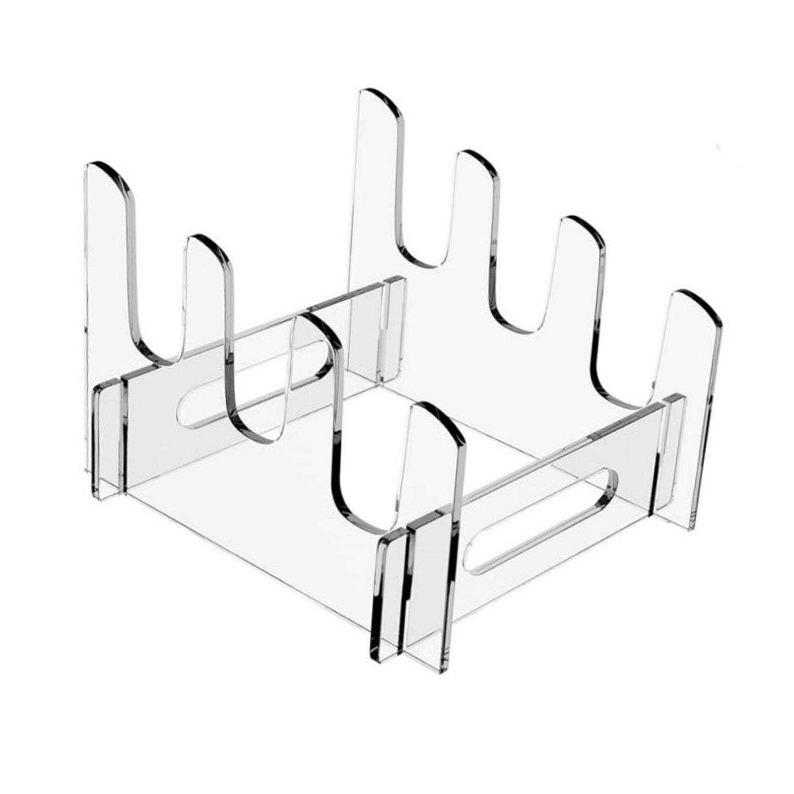 Bothyi - Soporte De Placa De Acrílico, Soporte De Exhibición De Vajilla Para Encimera De Restaurante, 3 Niveles