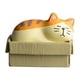 thumbnail image 1 of Cute Cat Paper Clip Holder - Cardboard Box Mini Accessory Case for Desk Organization, 1 of 4