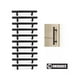 thumbnail image 2 of 10 Unidade Tirador Inoxidable Mango De Puerta 150x12mm Negro, 2 of 5