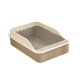 thumbnail image 3 of Caja De Arena Para Gatos, Bandeja De Arena Para Mascotas Con Parte Superior Abierta Para Gatos De Interior, Animales Peque?os, Viaje, Gris M, 3 of 5