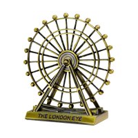 Bothyi - Escultura Moderna De La Estatua De La Rueda De La Fortuna Giratoria Para El Estante Del Gabinete De La Tv De La Mesa Bronce