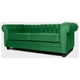 thumbnail image 2 of Sofá Chesterfield 3C Felpa Verde, 2 of 2
