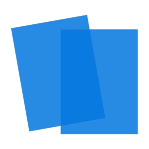 Bothyi - 2X Hoja De Plástico Translúcido De Pvc Hecha A Mano A4 Para Estudio Fotográfico De Faros Infantiles Azul