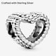 thumbnail image 4 of Colgante PANDORA con forma de corazón abierto y cuentas de plata de ley, 4 of 6
