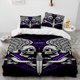 thumbnail image 1 of v2569 Bed Sheets Gothic Horror Skull Cartoon Comforter Bedding Set,Duvet Cover Bed Set Quilt Cover Pillowcase,King Queen Size Bedding Set Gift 3-Piece Bedding Set (1 Duvet Cover + 2 Pillow Shams) Bed, 1 of 5