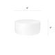 thumbnail image 2 of Cake Dummy O'CREME de poliestireno para productos horneados, redondo, 15 x 10 cm, 2 of 6