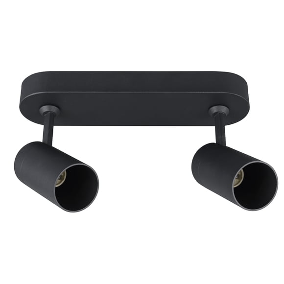 Foco Sobrepuesto Arsis II XL 2 luces Negro Mate