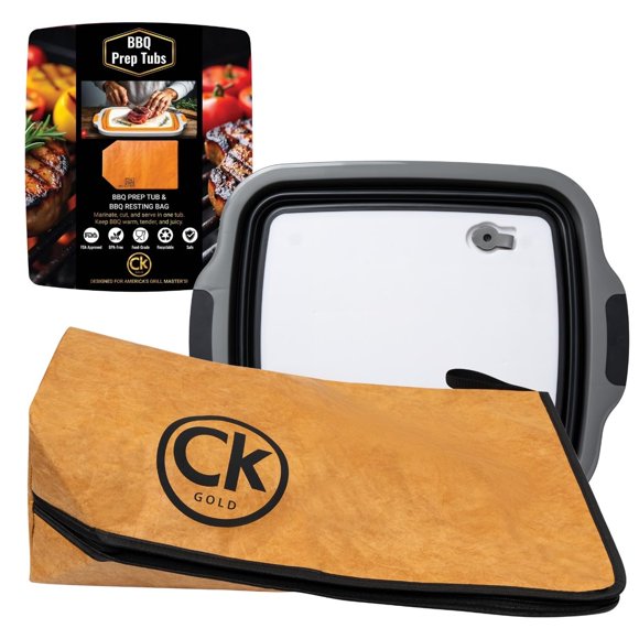 Cubeta Plegable Extra Grande para Preparar BBQ CK GOLD 16L Sin Fugas
