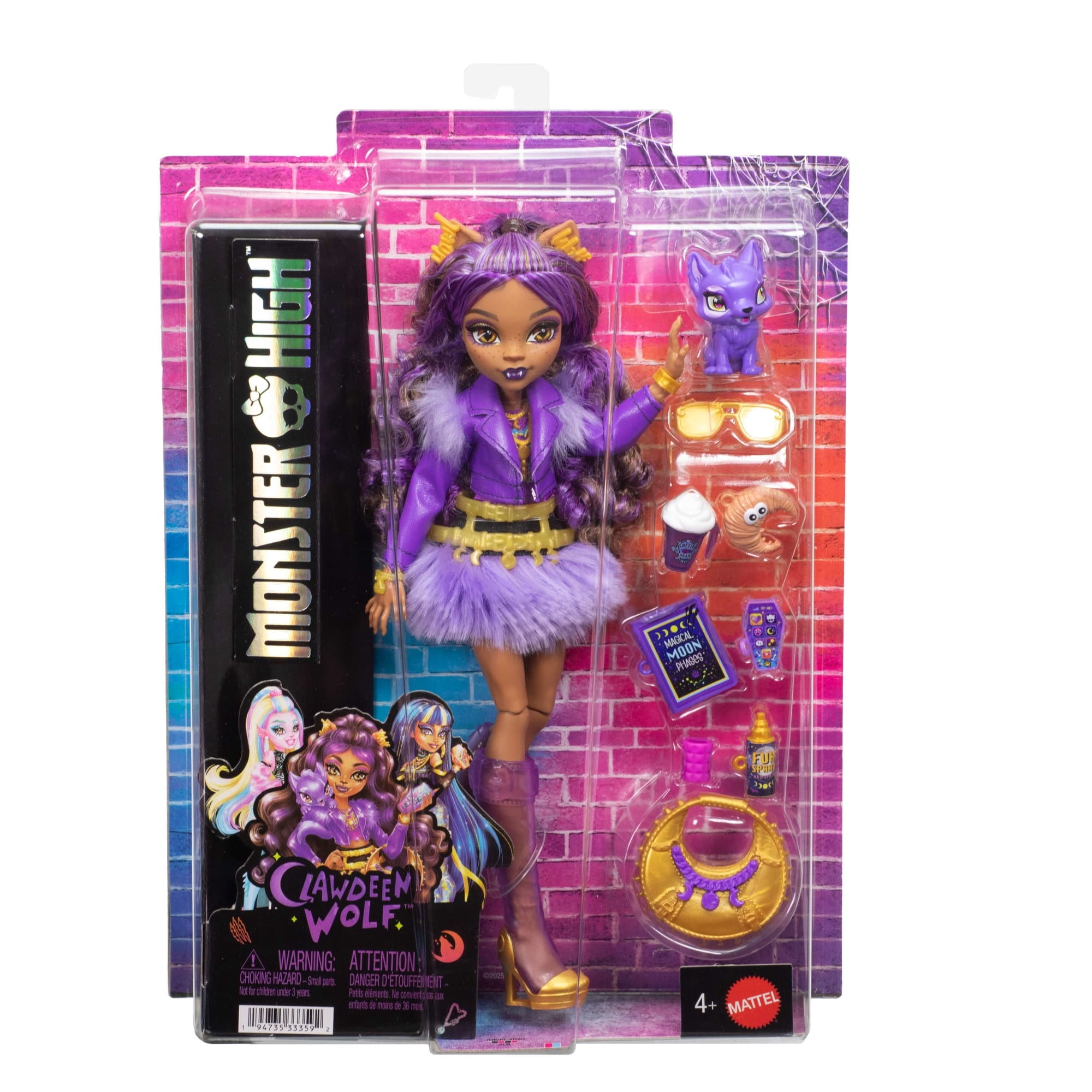 Monster High Muñeca Look Monstruoso Clawdeen Wolf 4+