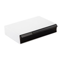 Magideal - Organizador De Cajones De Escritorio, Bandeja De Almacenamiento, Organización En Caja De Escritorio, Estuche Contenedor Para Lápiz, Bolígrafo, Reglas Solo Negro