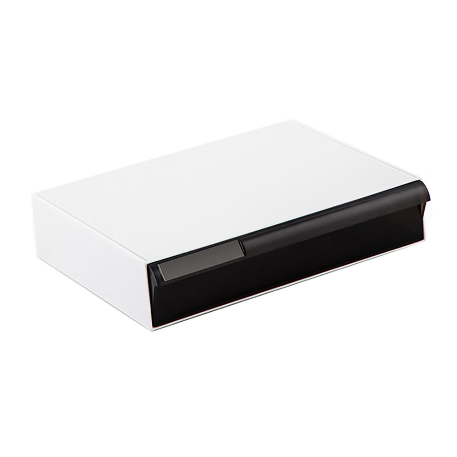 Magideal - Organizador De Cajones De Escritorio, Bandeja De Almacenamiento, Organización En Caja De Escritorio, Estuche Contenedor Para Lápiz, Bolígrafo, Reglas Solo Negro