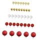 thumbnail image 5 of 50 Bolas Decorativas Para Tartas, Suministros Para Fiestas, Aniversarios, Color Rojo, 5 of 5
