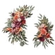 thumbnail image 4 of 2 piezas de flores artificiales de seda, flores colgantes rústicas para boda, corona de arco, telón de fondo Floral para la puerta delantera del hogar Rojo, 4 of 5