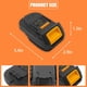thumbnail image 5 of Adaptador TPDL para batería Ridgid AEG 18V a DeWalt 20V MAX XR, 5 of 7