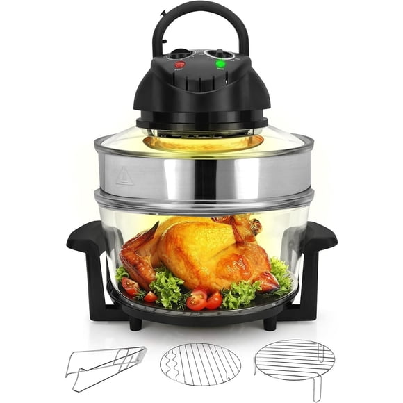 Cuenco de vidrio Air Fryer Nutrichef para encimera de convección de 18 cuartos