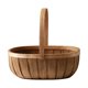 thumbnail image 1 of Cesta De Picnic De Virutas De Madera Con Asa, Cesta De Pascua Para Recolección De Huevos, Resistente, 1 of 5