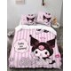 thumbnail image 1 of Cartoo-n Bunn-y 3-Piece Bed- Set Warm- and- Comfort Kawaii Bedd-ing Set C-ute Soft Microfib-er Bedc-loths for -Boys Girls Kids -Twin, 1 of 5